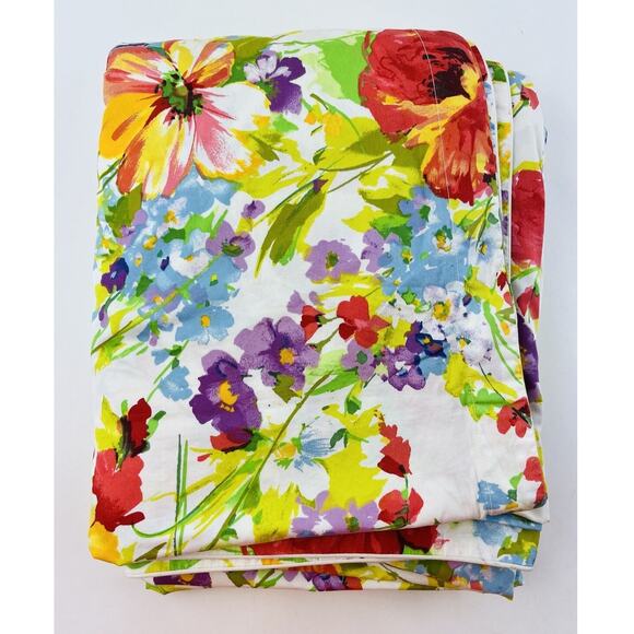 Rare Ralph Lauren Watch Hill Floral King Duvet Cover French Country Red Yellow